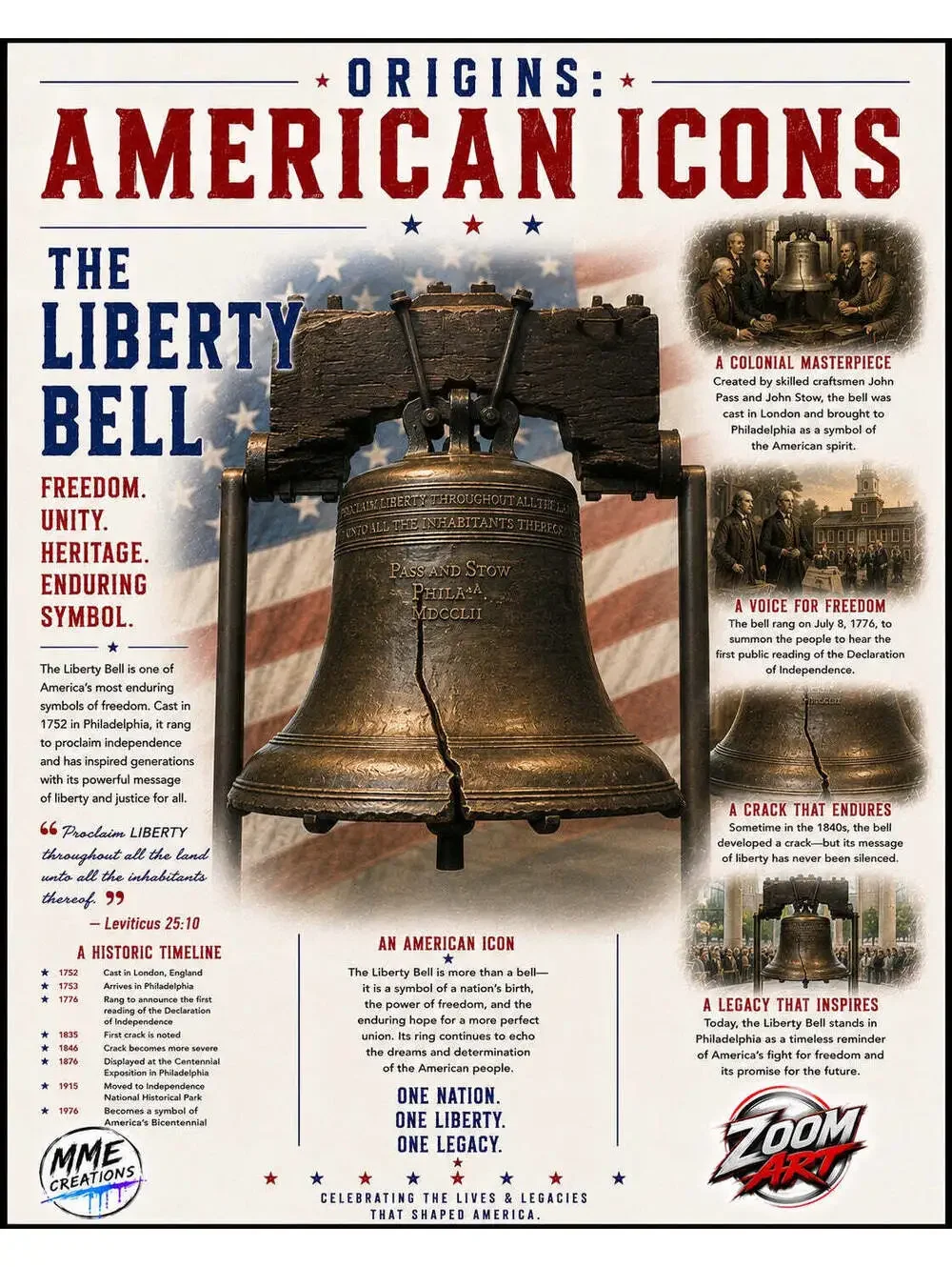 4662 Liberty Bell American Icons 8x10 Glossy Print